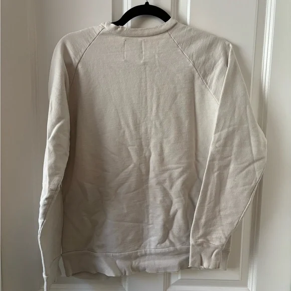 UNIF Cream Sweatshirt with Black Logo - Picture 5 of 6